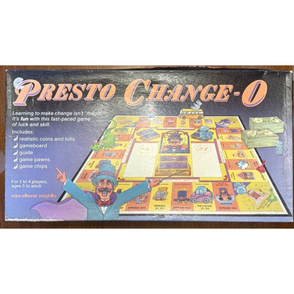 Presto Change-O 1987 Vintage Board Game - Educational Insights